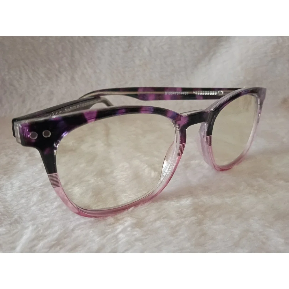 NEW Privé Revaux Show Off +3.50 Reading Glasses Purple Pink Ombre Eyeglass...